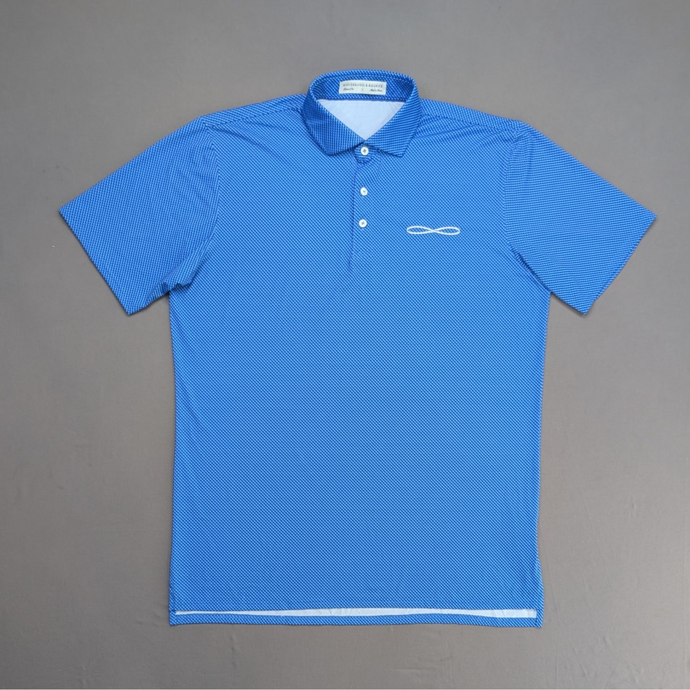Holderness & Bourne Byrd Blue Golf Polo L Tailored Fit